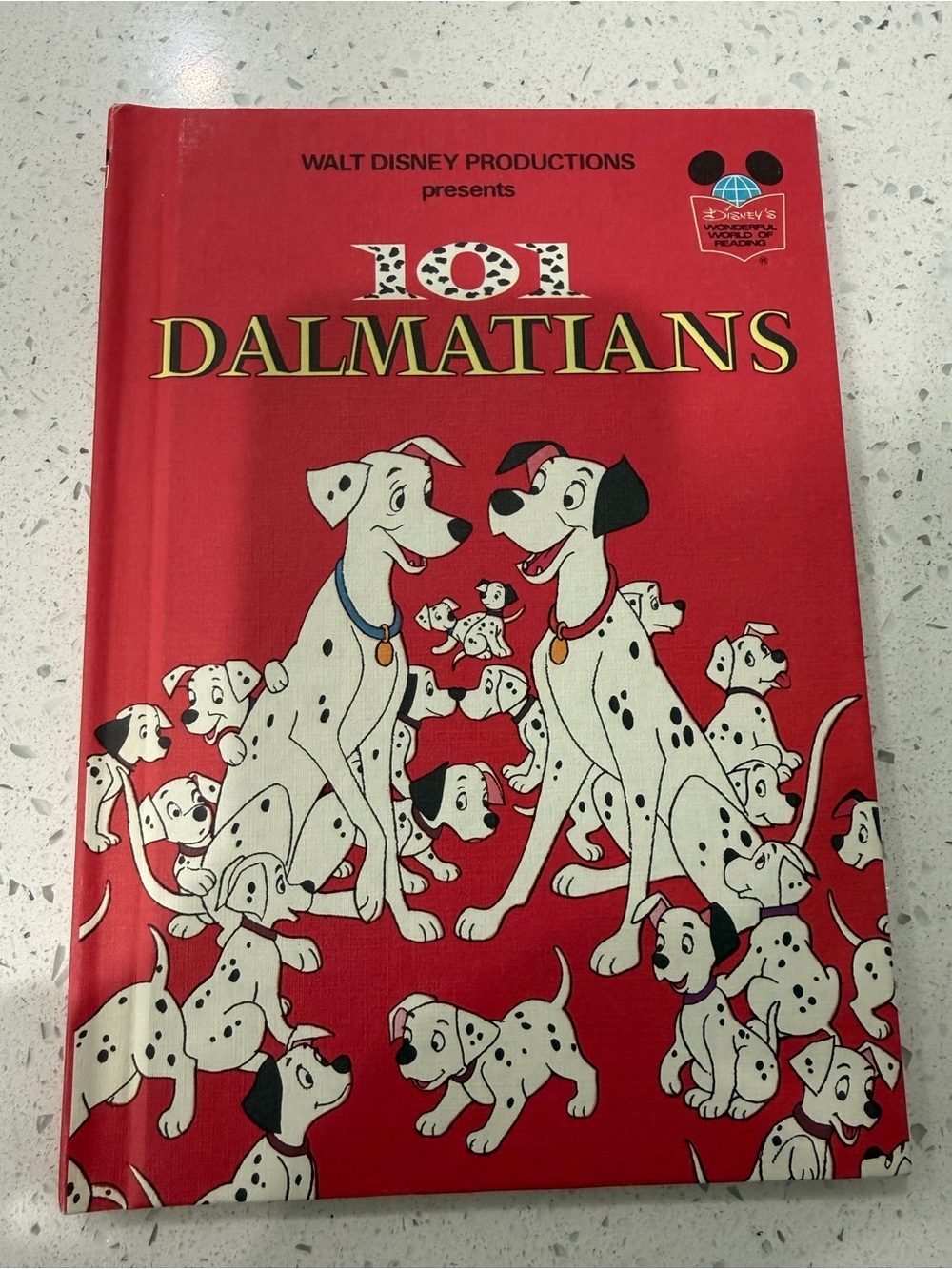 Disney 101 Dalmatians Hardcover Book - Red, White, Black